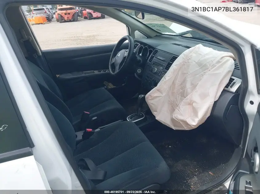 2011 NISSAN VERSA VIN 3N1BC1AP7BL361817 — фото 5