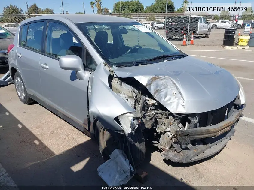 NISSAN VERSA 2011, VIN 3N1BC1CP8BL465679