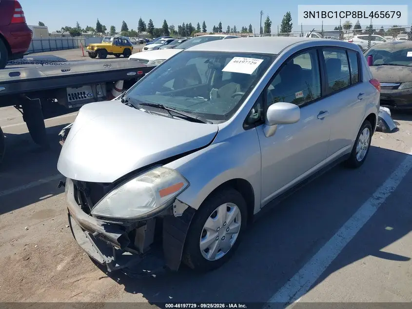 2011 NISSAN VERSA VIN 3N1BC1CP8BL465679 — фото 2