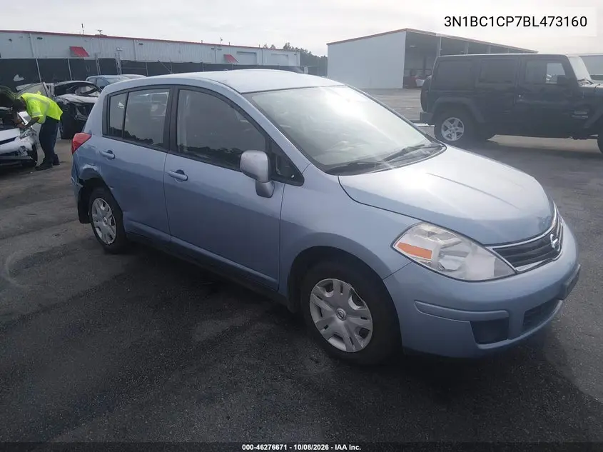 NISSAN VERSA 2011, VIN 3N1BC1CP7BL473160