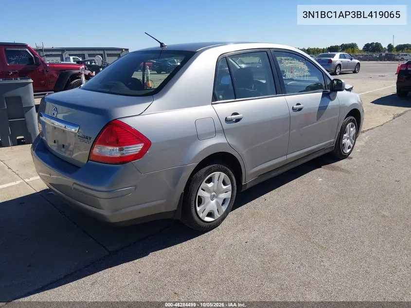 2011 NISSAN VERSA VIN 3N1BC1AP3BL419065 — фото 4