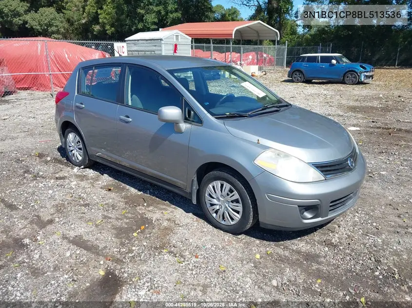 NISSAN VERSA 2011, VIN 3N1BC1CP8BL513536