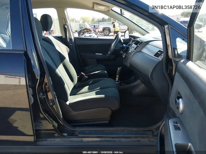 2011 NISSAN VERSA VIN 3N1BC1AP0BL358726 — фото 5
