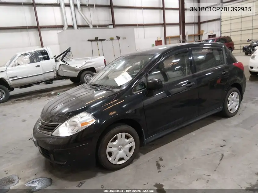 2011 NISSAN VERSA VIN 3N1BC1CP7BL392935 — фото 2