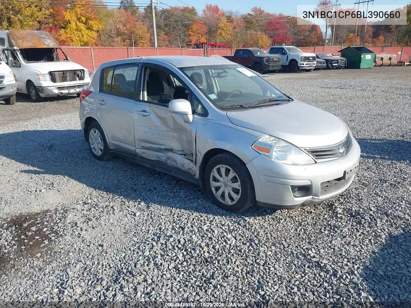 NISSAN VERSA 2011, VIN 3N1BC1CP6BL390660