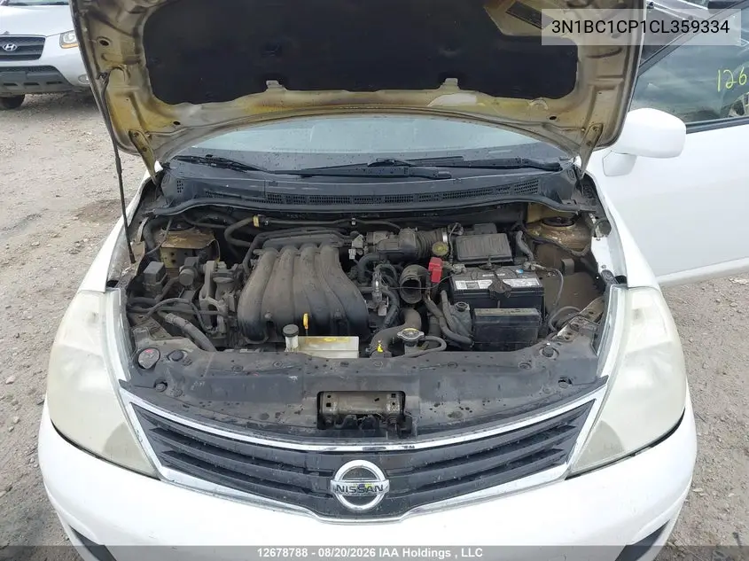 2012 NISSAN VERSA VIN 3N1BC1CP1CL359334 — фото 10