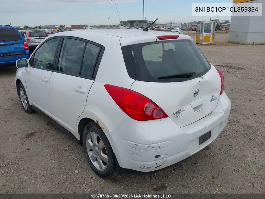 2012 NISSAN VERSA VIN 3N1BC1CP1CL359334 — фото 3