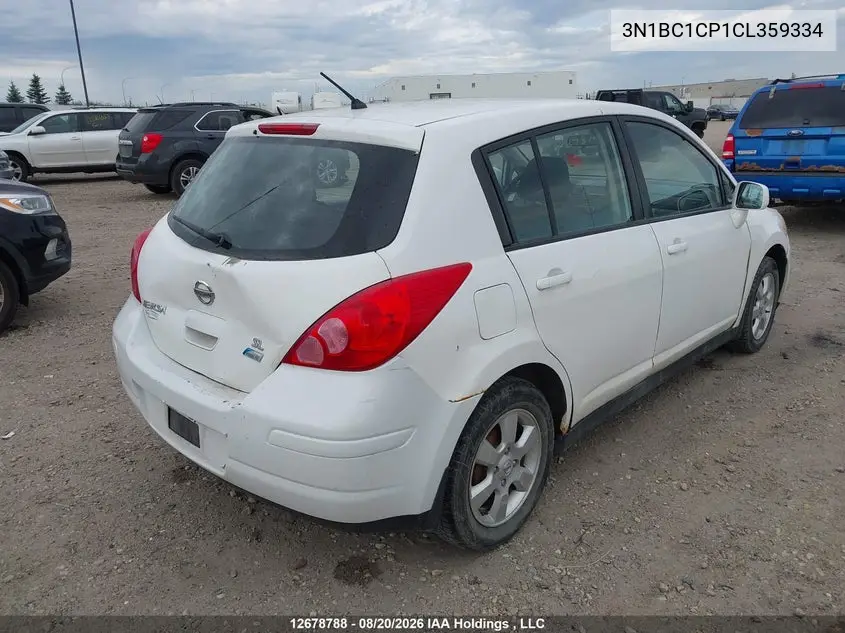 2012 NISSAN VERSA VIN 3N1BC1CP1CL359334 — фото 4