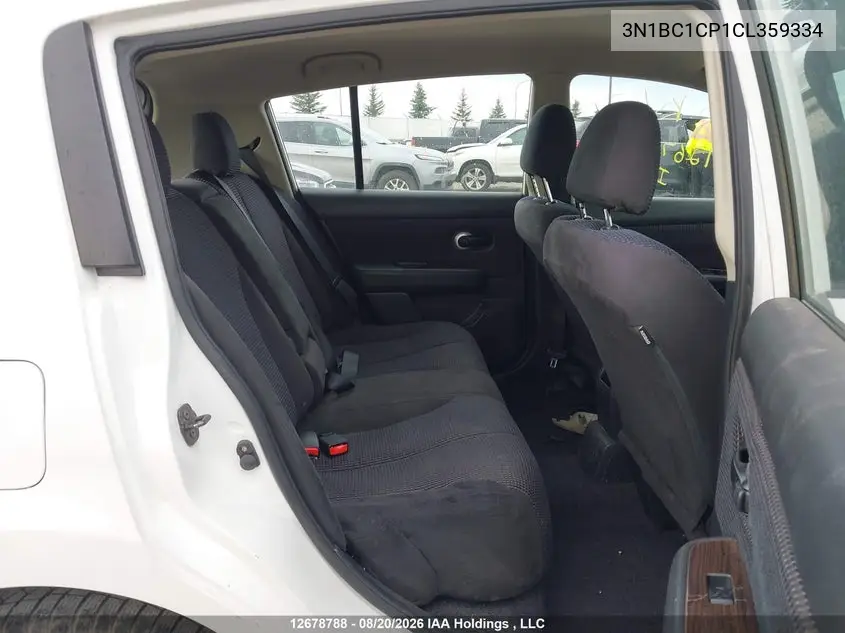 2012 NISSAN VERSA VIN 3N1BC1CP1CL359334 — фото 8
