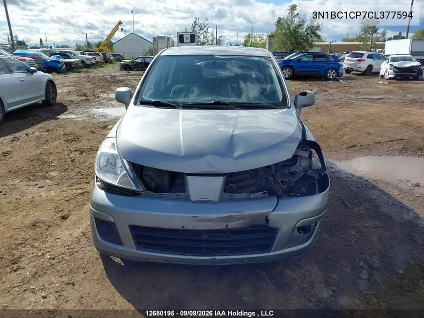 2012 NISSAN VERSA VIN 3N1BC1CP7CL377594 — фото 13