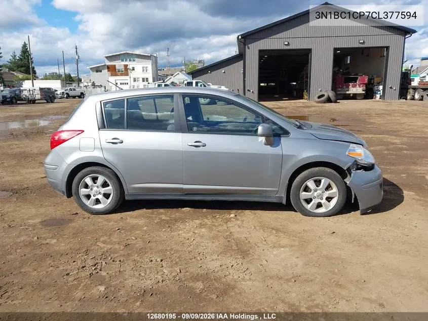 2012 NISSAN VERSA VIN 3N1BC1CP7CL377594 — фото 14