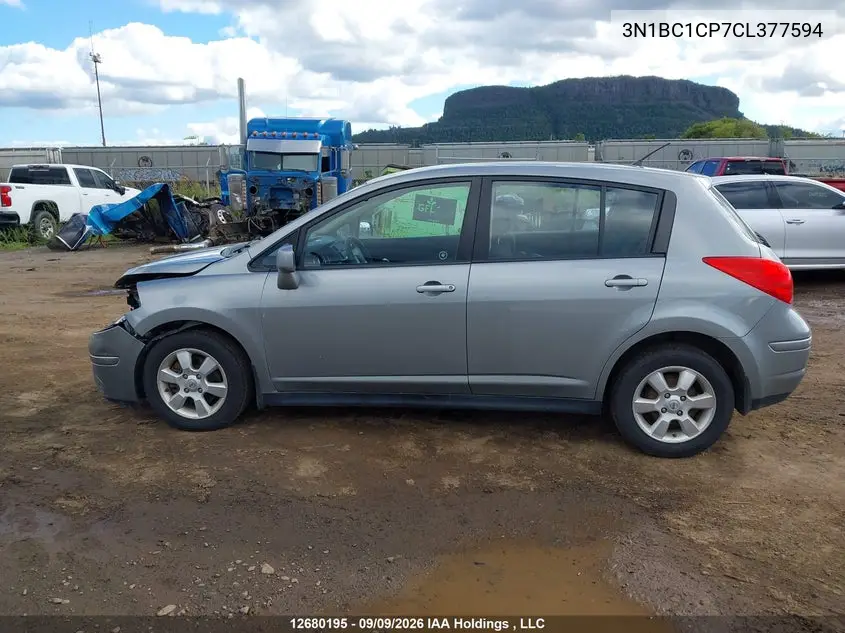 2012 NISSAN VERSA VIN 3N1BC1CP7CL377594 — фото 15