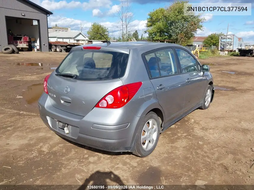 2012 NISSAN VERSA VIN 3N1BC1CP7CL377594 — фото 4