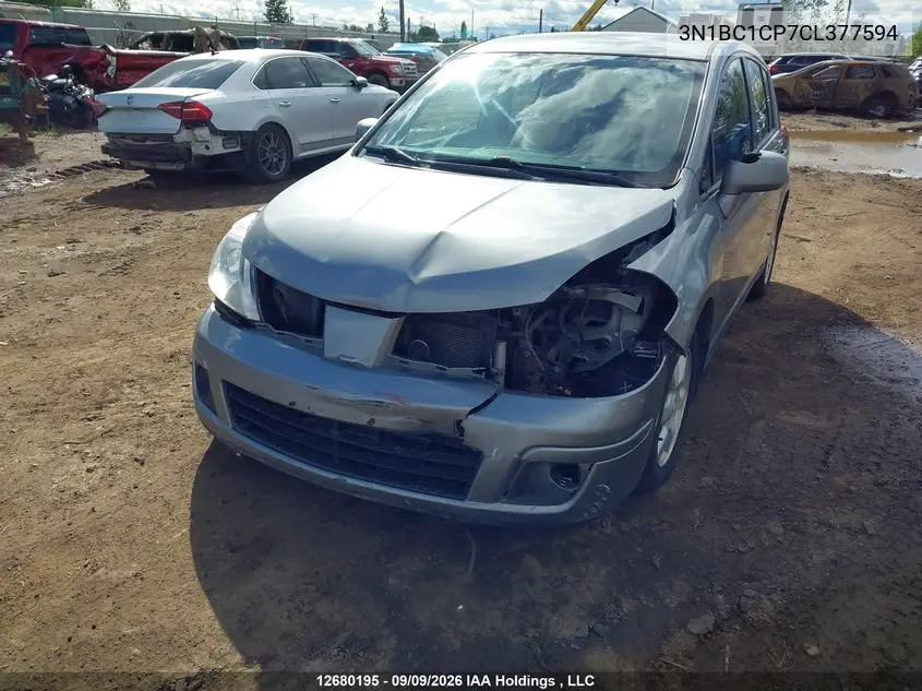 2012 NISSAN VERSA VIN 3N1BC1CP7CL377594 — фото 6