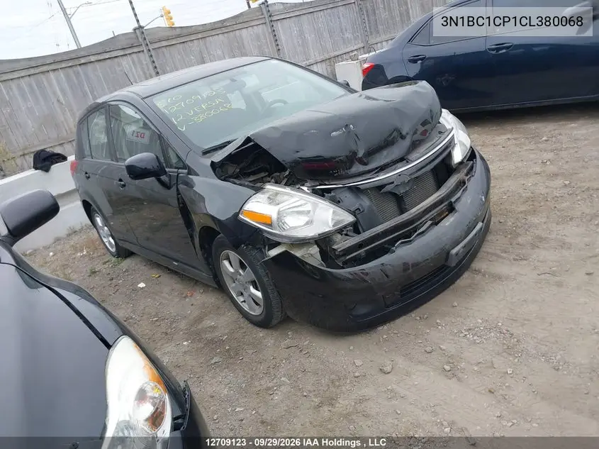 NISSAN VERSA 2012, VIN 3N1BC1CP1CL380068
