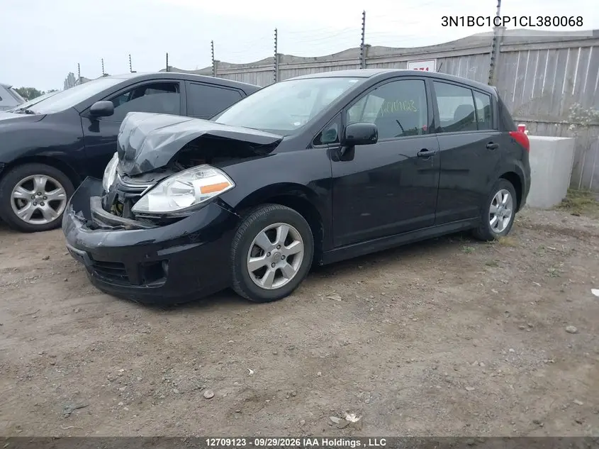 2012 NISSAN VERSA VIN 3N1BC1CP1CL380068 — фото 2