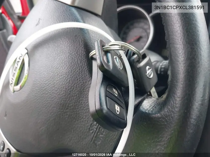 2012 NISSAN VERSA VIN 3N1BC1CPXCL381591 — фото 11
