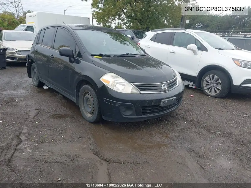 NISSAN VERSA 2012, VIN 3N1BC1CP8CL375837