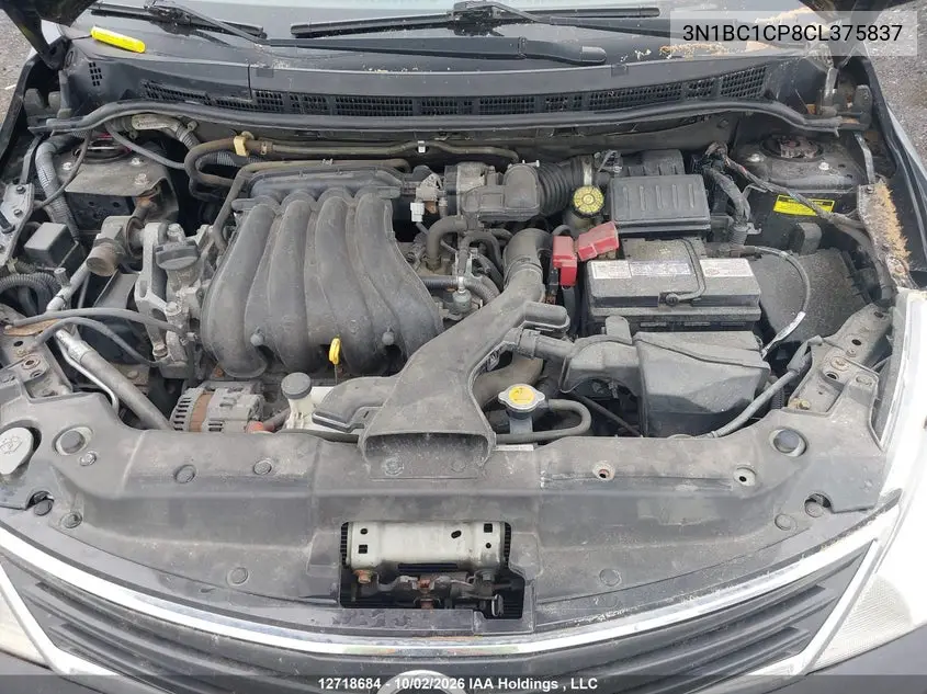 2012 NISSAN VERSA VIN 3N1BC1CP8CL375837 — фото 10