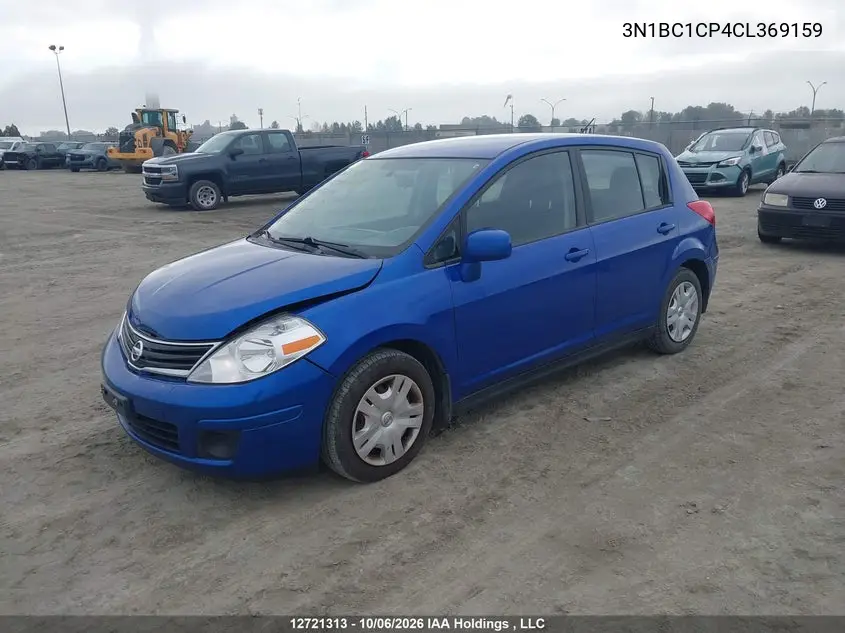 2012 NISSAN VERSA VIN 3N1BC1CP4CL369159 — фото 2