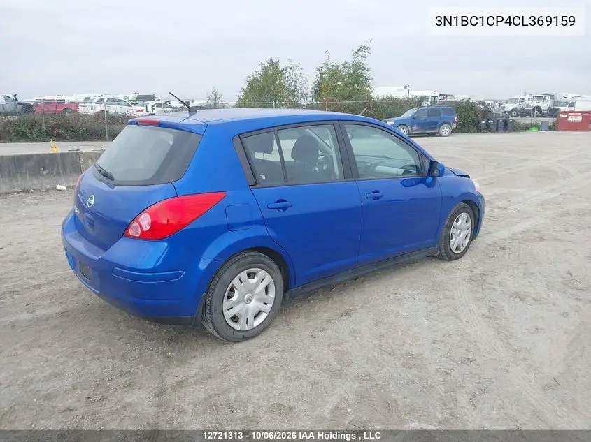 2012 NISSAN VERSA VIN 3N1BC1CP4CL369159 — фото 4