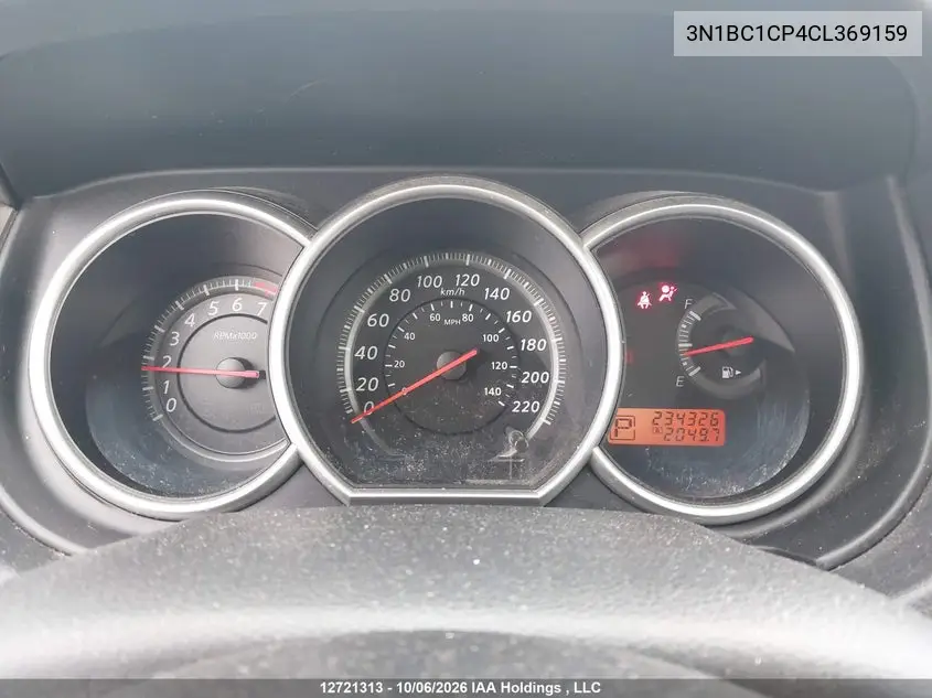 2012 NISSAN VERSA VIN 3N1BC1CP4CL369159 — фото 7