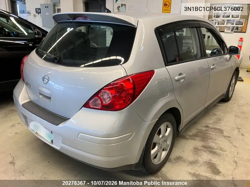 2012 NISSAN VERSA VIN 3N1BC1CP6CL376002 — фото 4