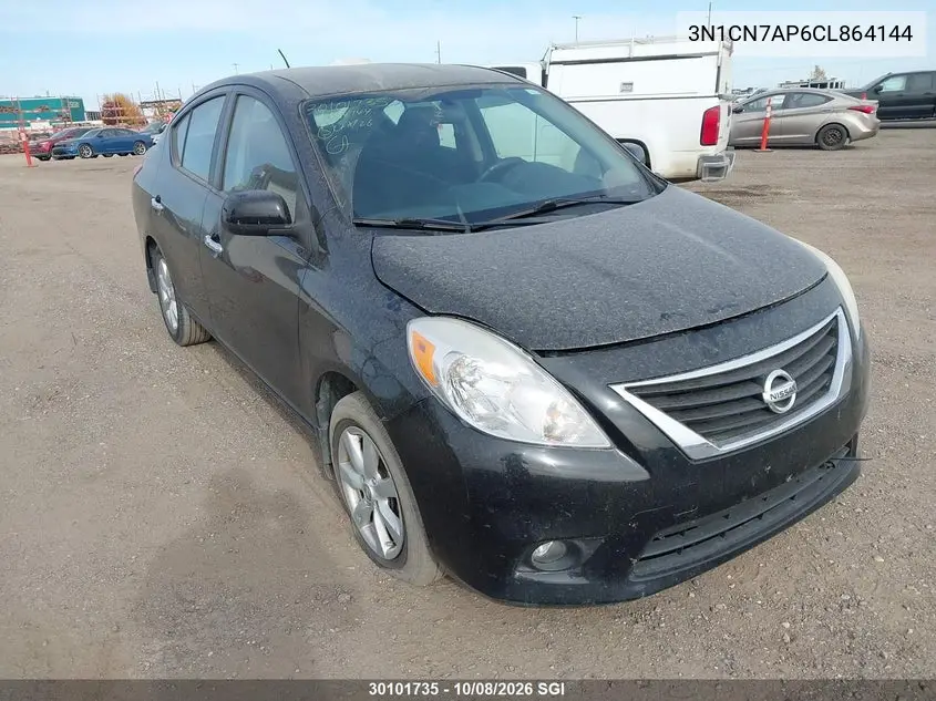NISSAN VERSA 2012, VIN 3N1CN7AP6CL864144