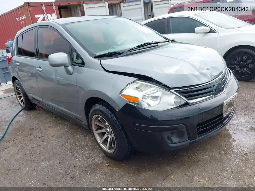 NISSAN VERSA 2012, VIN 3N1BC1CP0CK284342