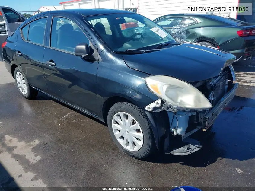 NISSAN VERSA 2012, VIN 3N1CN7AP5CL918050