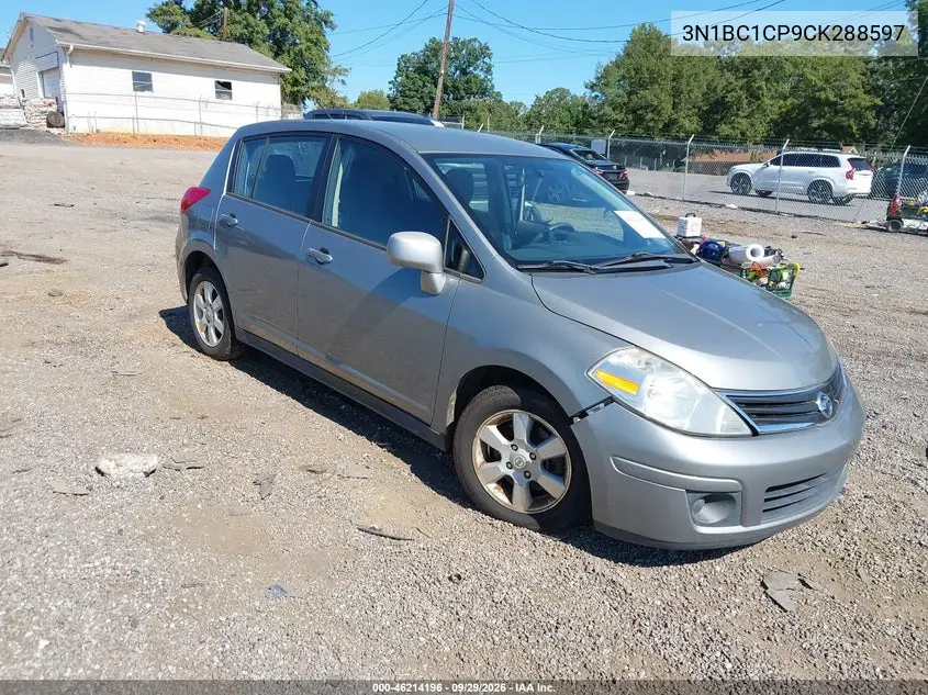 NISSAN VERSA 2012, VIN 3N1BC1CP9CK288597