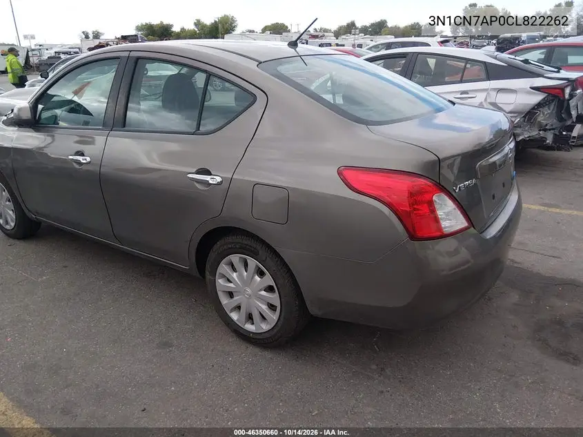 2012 NISSAN VERSA VIN 3N1CN7AP0CL822262 — фото 3