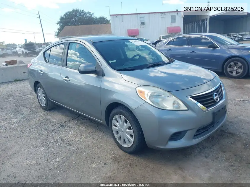 NISSAN VERSA 2012, VIN 3N1CN7AP3CL825205