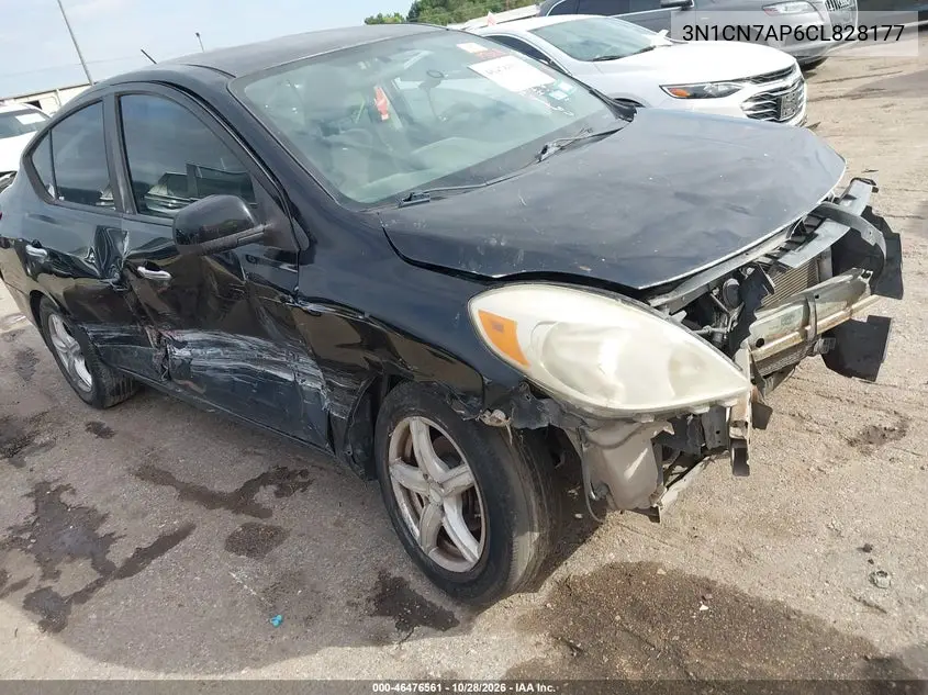 NISSAN VERSA 2012, VIN 3N1CN7AP6CL828177