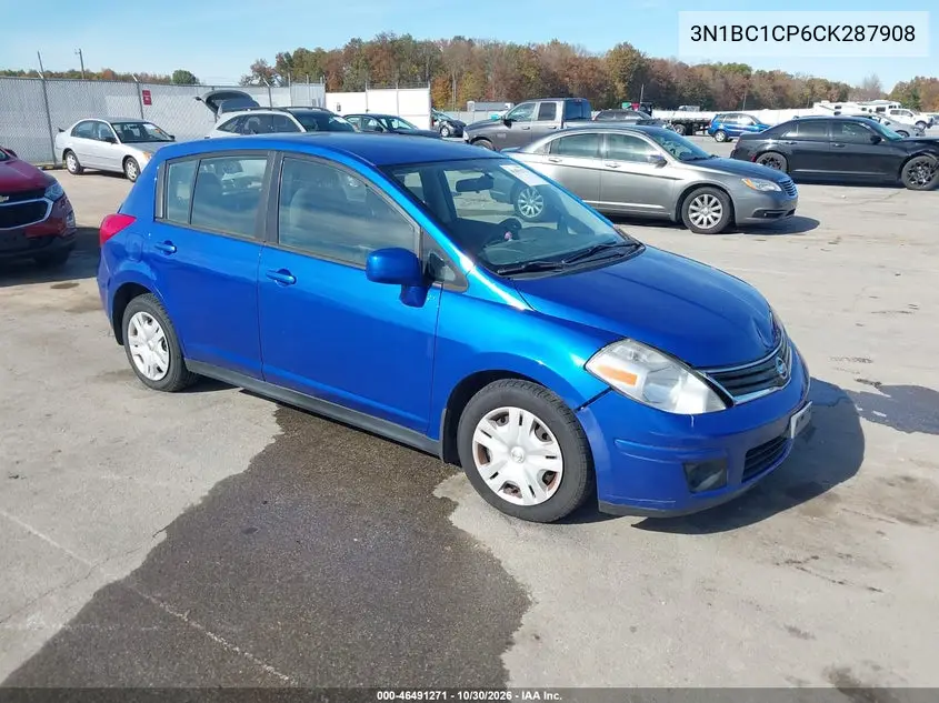 NISSAN VERSA 2012, VIN 3N1BC1CP6CK287908