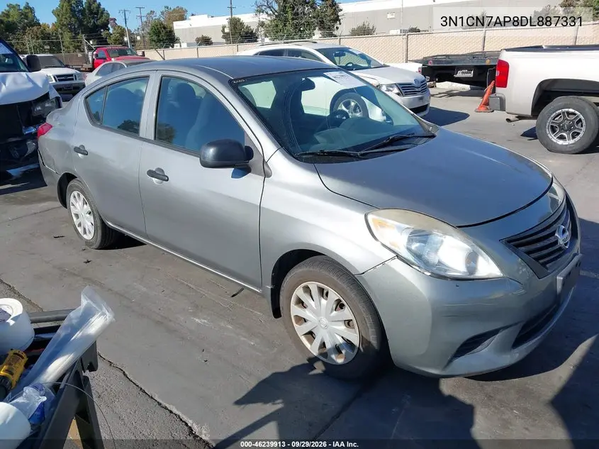 NISSAN VERSA 2013, VIN 3N1CN7AP8DL887331