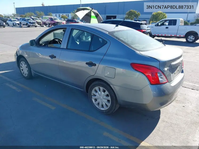 2013 NISSAN VERSA VIN 3N1CN7AP8DL887331 — фото 3