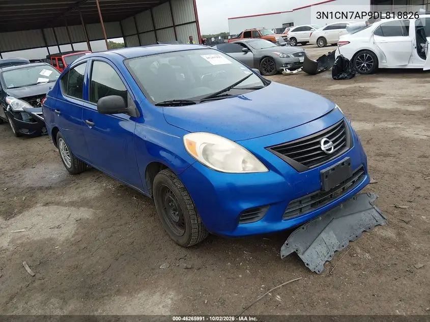 NISSAN VERSA 2013, VIN 3N1CN7AP9DL818826