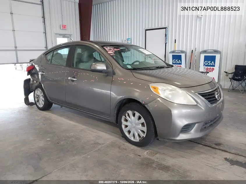 NISSAN VERSA 2013, VIN 3N1CN7AP0DL888523