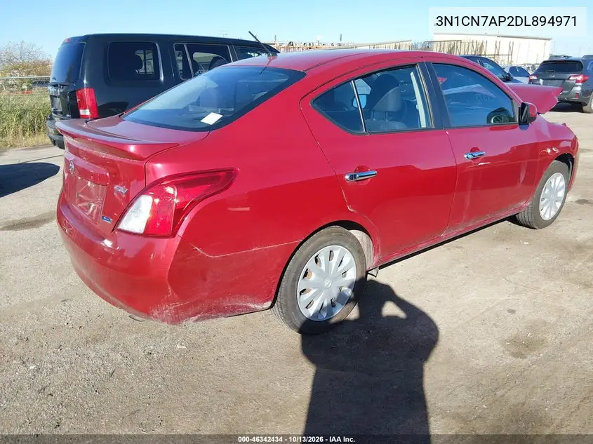 2013 NISSAN VERSA VIN 3N1CN7AP2DL894971 — фото 4