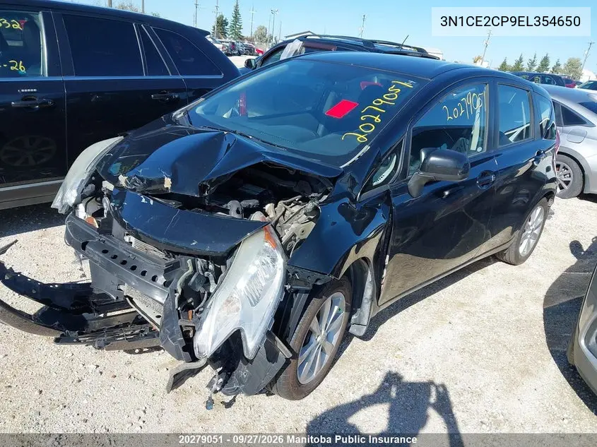 2014 NISSAN VERSA VIN 3N1CE2CP9EL354650 — фото 2