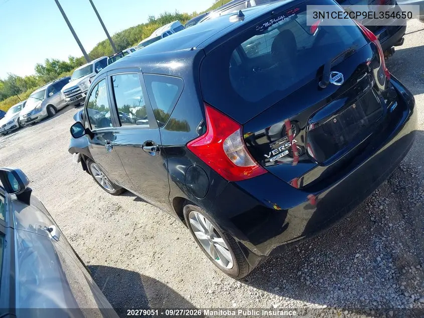 2014 NISSAN VERSA VIN 3N1CE2CP9EL354650 — фото 3