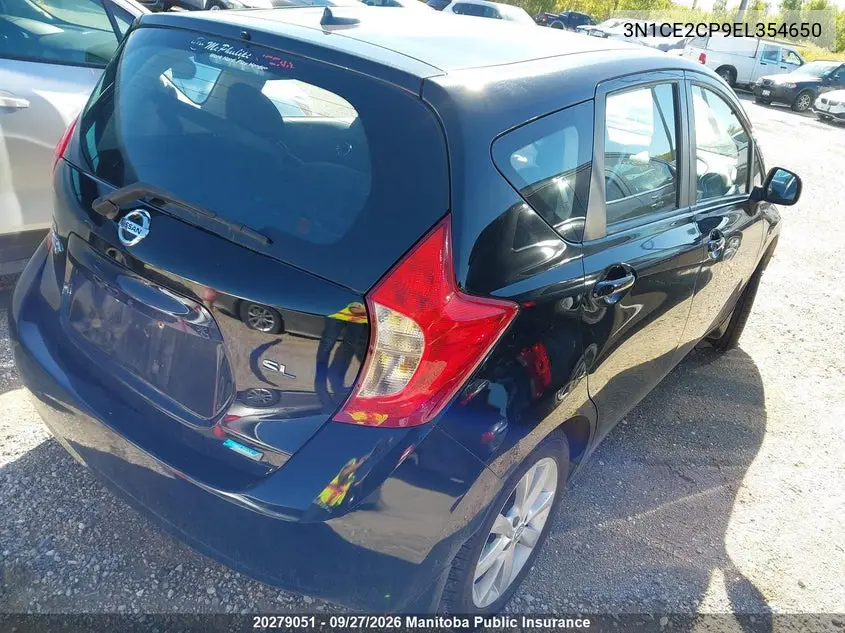 2014 NISSAN VERSA VIN 3N1CE2CP9EL354650 — фото 4