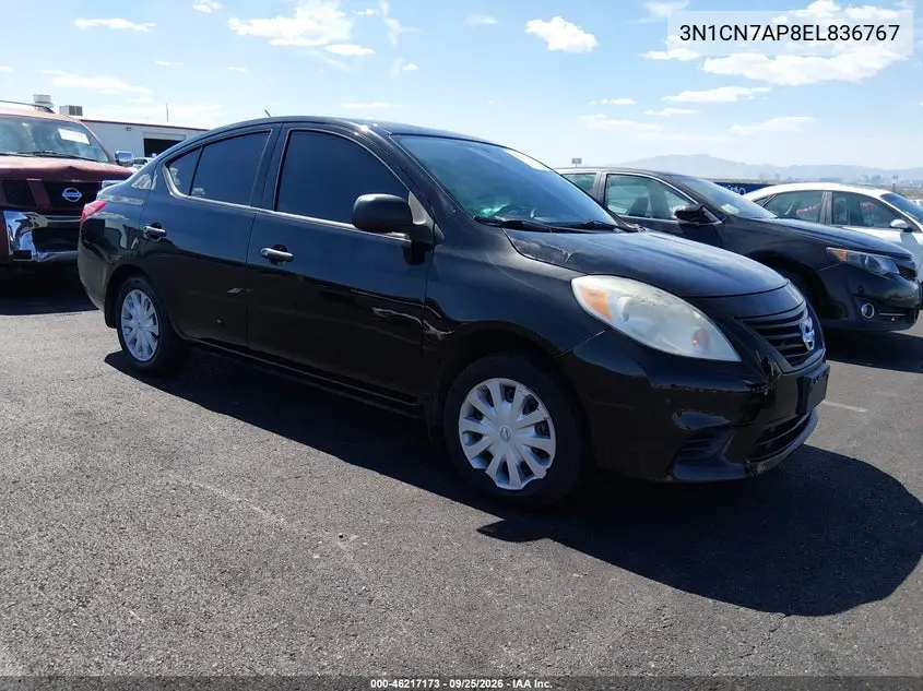 NISSAN VERSA 2014, VIN 3N1CN7AP8EL836767