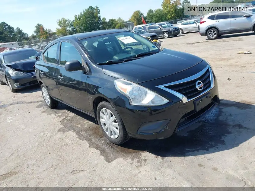 NISSAN VERSA 2015, VIN 3N1CN7AP6FL808841