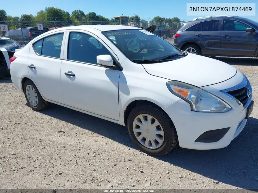NISSAN VERSA 2016, VIN 3N1CN7APXGL874469