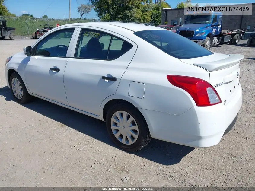 2016 NISSAN VERSA VIN 3N1CN7APXGL874469 — фото 3