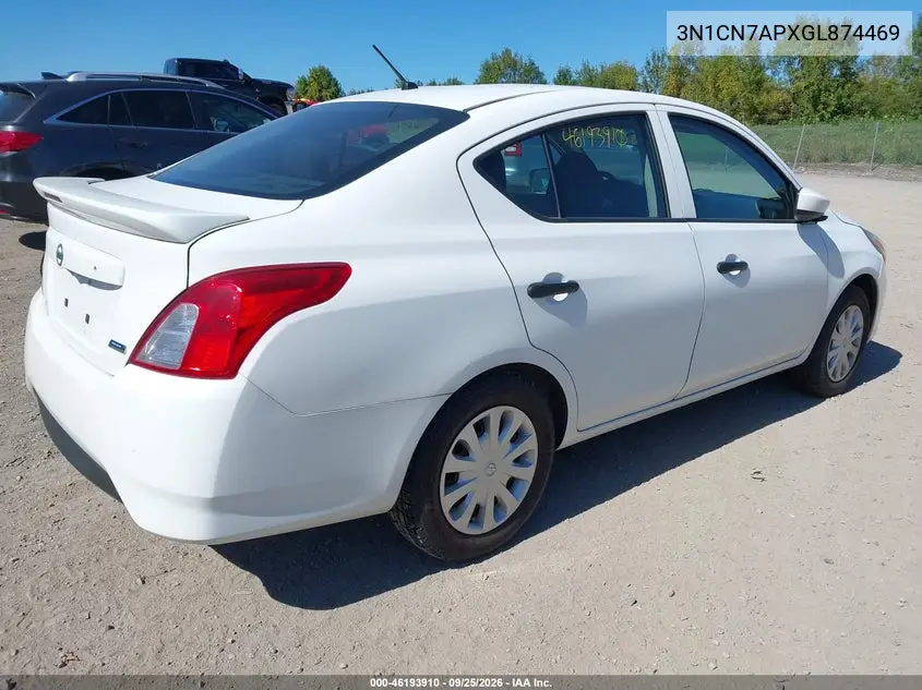 2016 NISSAN VERSA VIN 3N1CN7APXGL874469 — фото 4