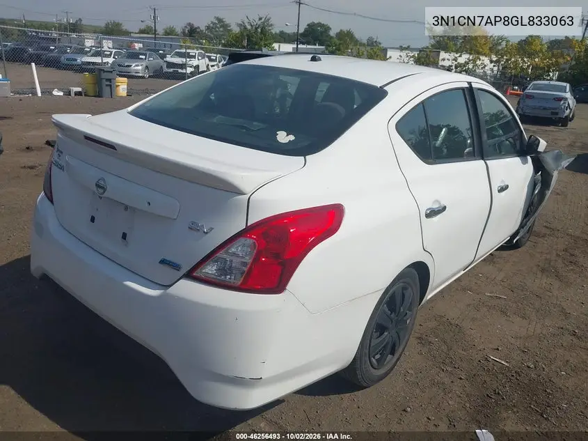 2016 NISSAN VERSA VIN 3N1CN7AP8GL833063 — фото 4
