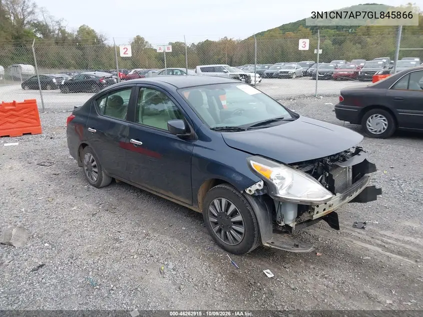 NISSAN VERSA 2016, VIN 3N1CN7AP7GL845866
